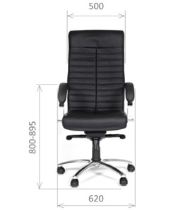 Кресло офисное CHAIRMAN 480 Экокожа премиум черная в Ишиме - предосмотр 1